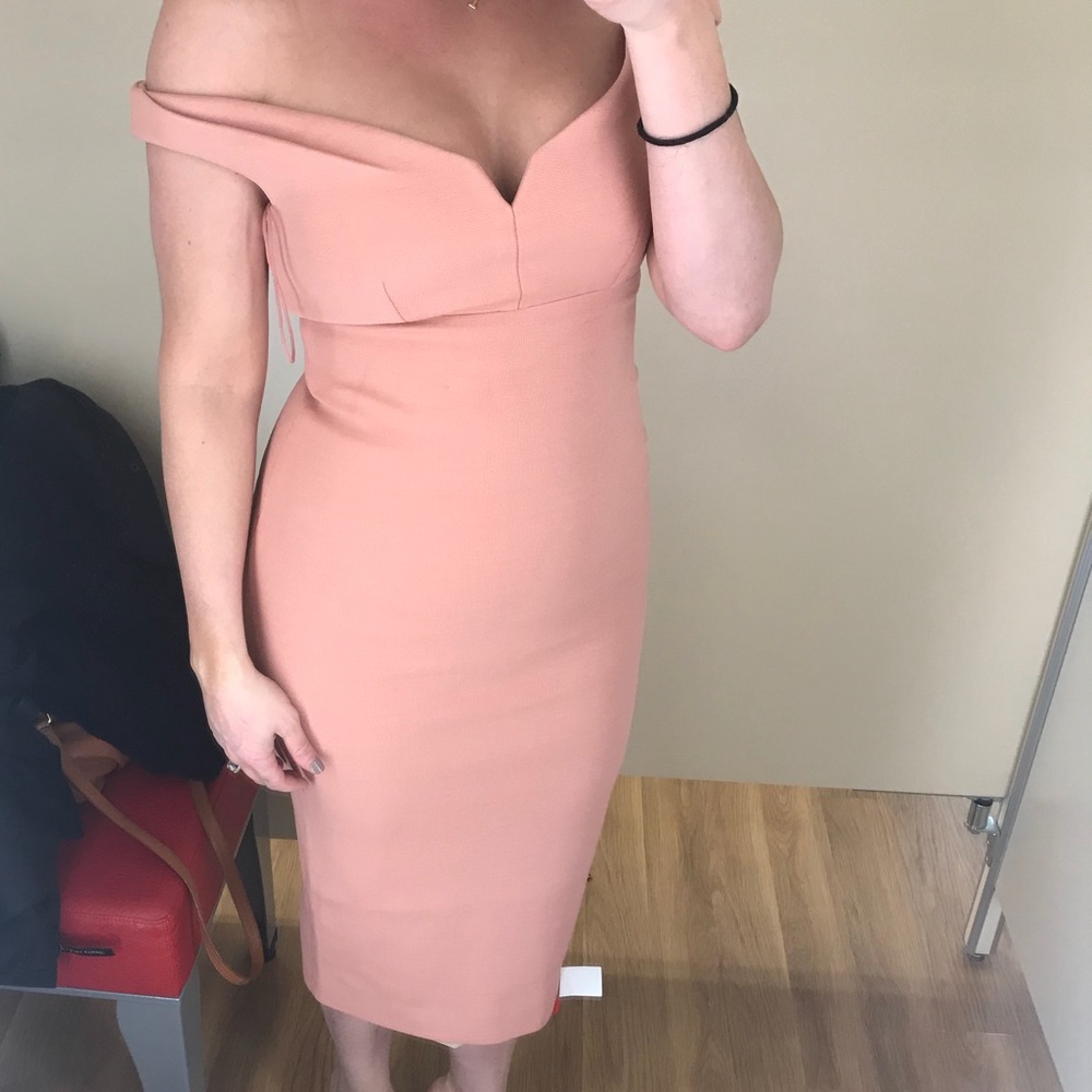 Cinq a Sept brand new pale pink midi dress
